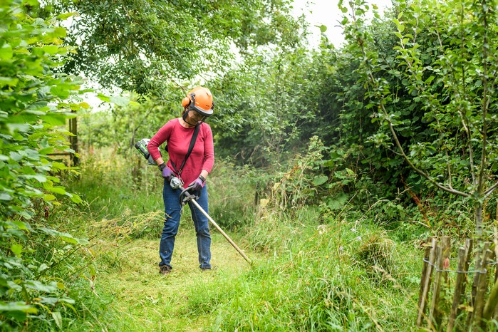 Cutting a wildflower meadow. Jason Ingram