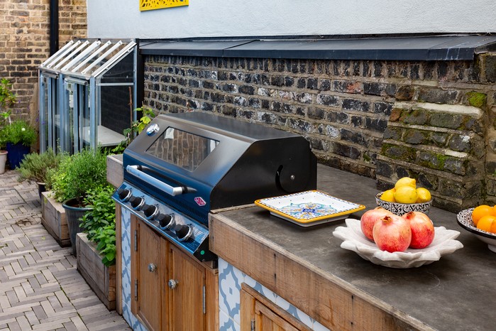 BBQ with work surface. Paul Debois