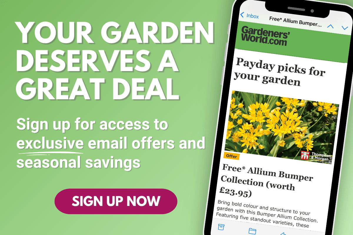 Exclusive Offers, Straight to Your Inbox (3) YOUR GARDEN DESERVES A GREAT DEAL Sign up for access to exclusive email offers and seasonal savings YOUR GARDEN DESERVES A GREAT DEAL