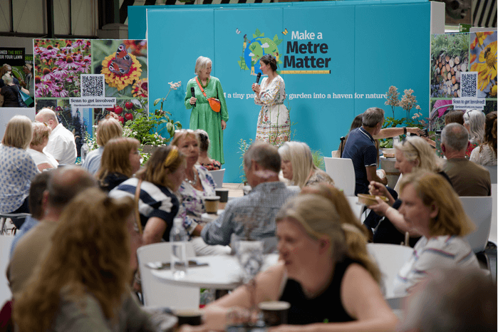 live hub page gw.com 2026 (5) frances tophill in the subscriber lounge at bbc gardeners' world live